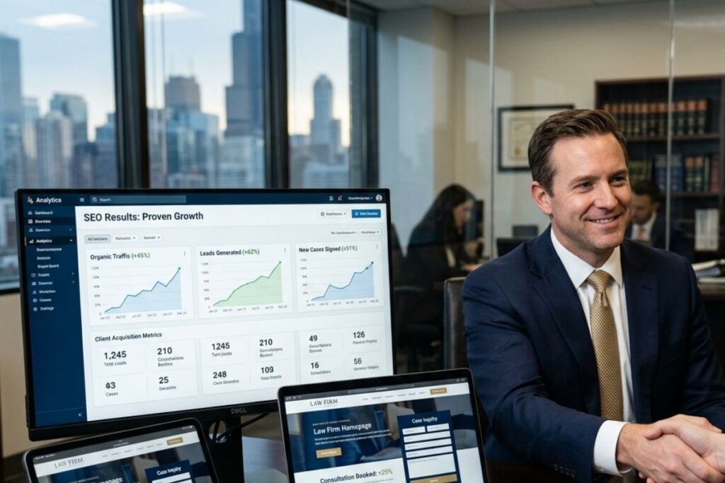 Main Heading "Real Law Firm SEO Results