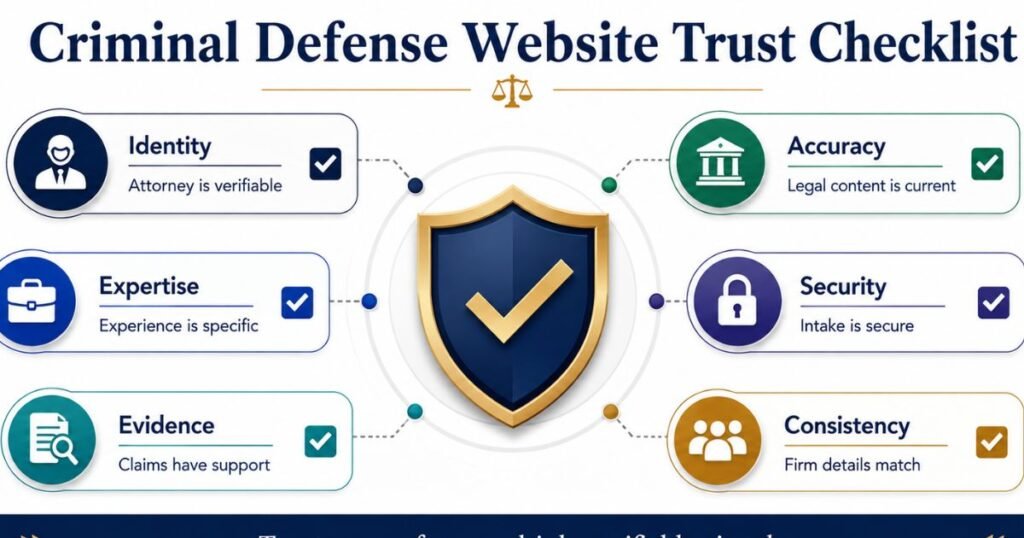Criminal Defense Website Trust Checklist