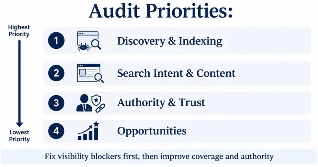 Law Firm SEO Audit Priority Roadmap