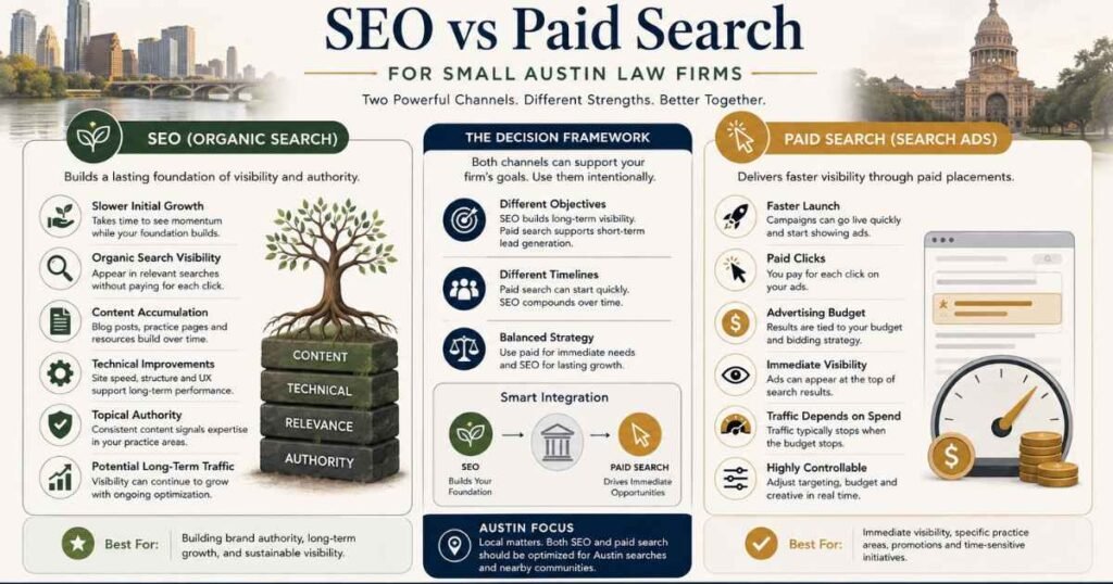 SEO vs Google Ads for Small Law Firms