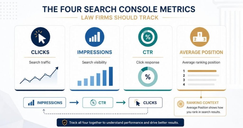 The Four Search Console Metrics Law Firms Should Track 