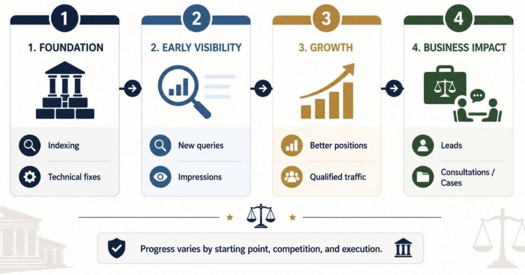 The Four Stages of Law Firm SEO