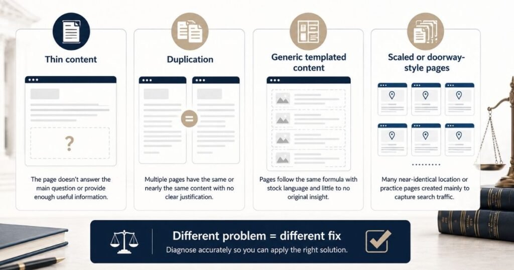 Thin Content, Duplication, or Templated Pages