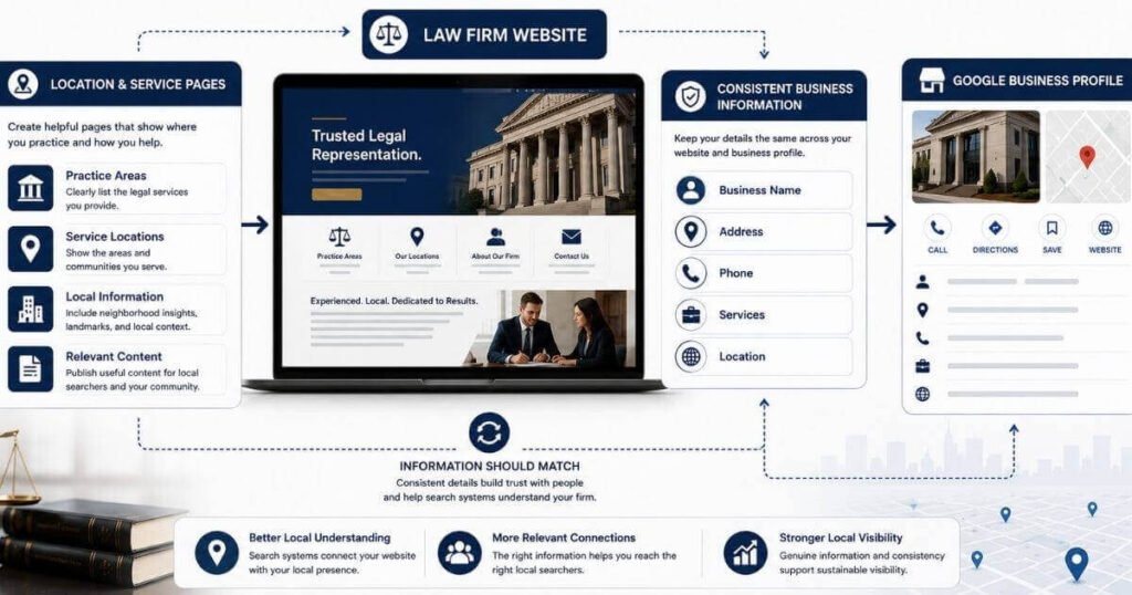 How a Law Firm Website Supports Local Visibility 