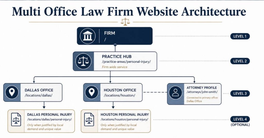 Multi Office Law Firm Website Architecture