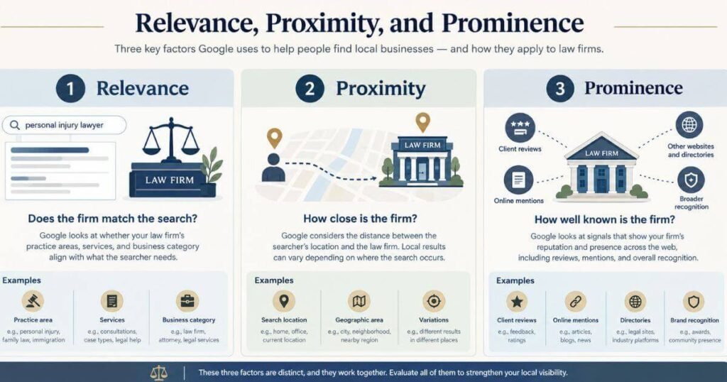 Relevance, Proximity, and Prominence