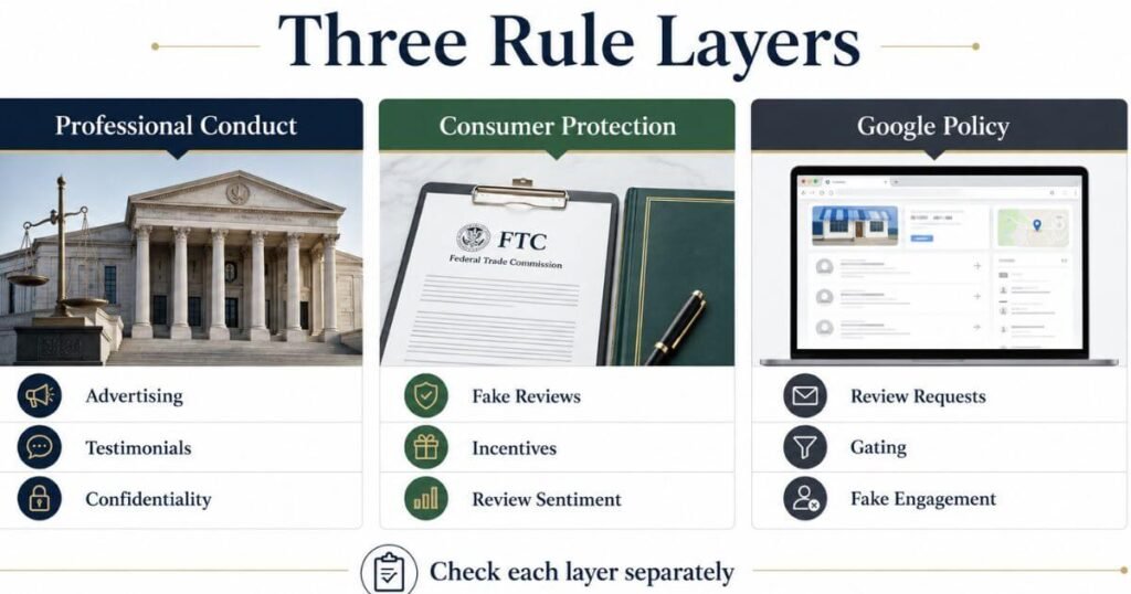 The Three Rule Layers for Law Firm Reviews